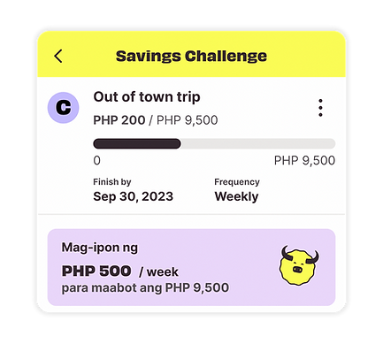 Monitor your savings on Lista and treat yourself when you've reached your goals!